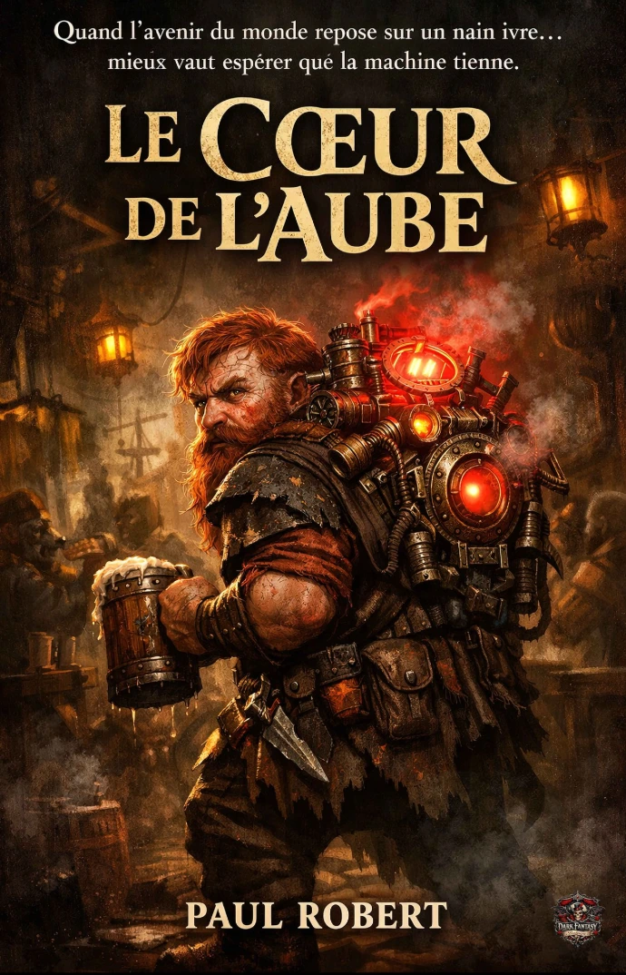 Livre Le Cœur de l'Aube de Paul Robert, roman de dark fantasy burlesque Découvrez Le Cœur de l'Aube, le nouveau roman de Paul Robert