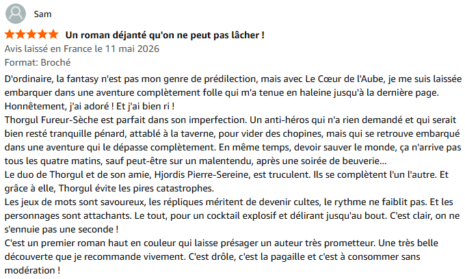 Découvrez Le Cœur de l'Aube, le nouveau roman de Paul Robert Livre Le Cœur de l'Aube de Paul Robert, roman de dark fantasy burlesque